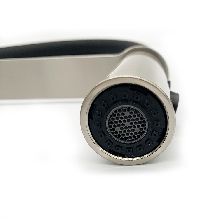 Flexible Silicone Hose Hot And Cold Water Mixer Pull Down Sprayer Tap Silicone Kitchen Faucet