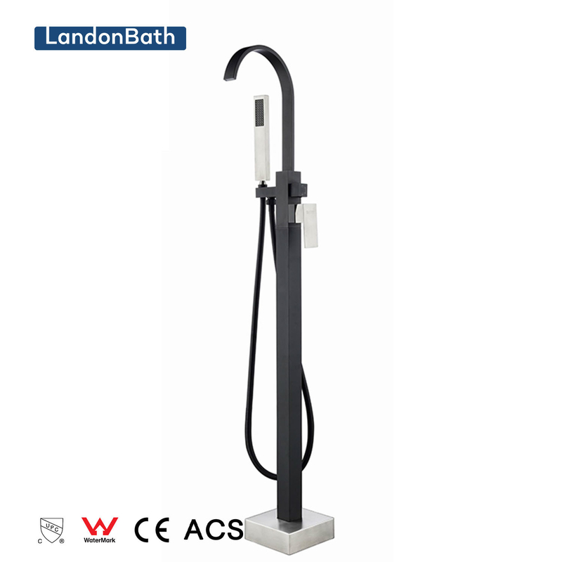 Global Bathtub Faucet Goose Neck Freestanding Bath Tub Faucet Mixer DF-02043