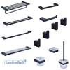Chrome European Bath Towel Rack Set Bathroom Hardware Kit 27Series