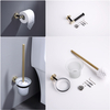 Rose Gold Black Bathroom Accessories Set Paper Holder Towel Rail 623Series