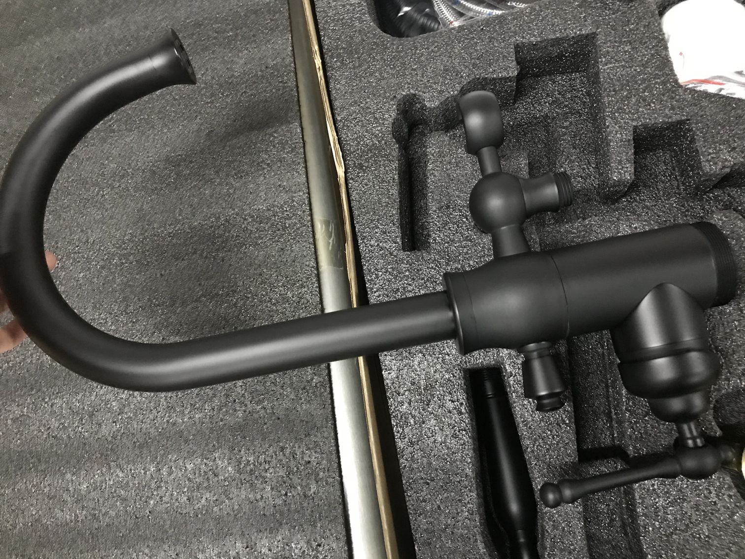  Bathroom Freestanding Bathtub Faucet Thermostatic Brass Chrome Vanity Faucet