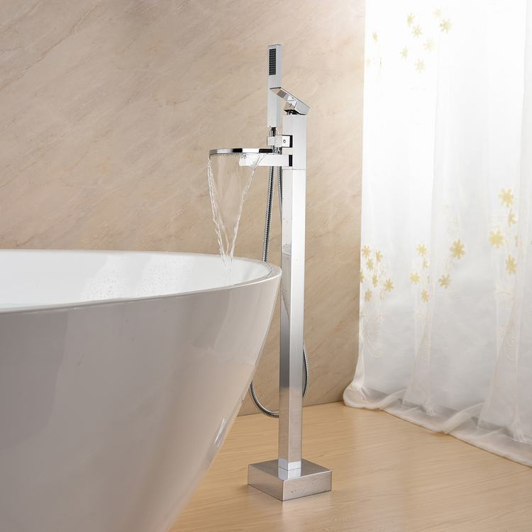 Waterfall Spout Freestanding Bathtub Faucet DF-02010-2