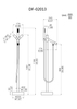Minimalist Freestanding Bathtub Faucet DF-02013