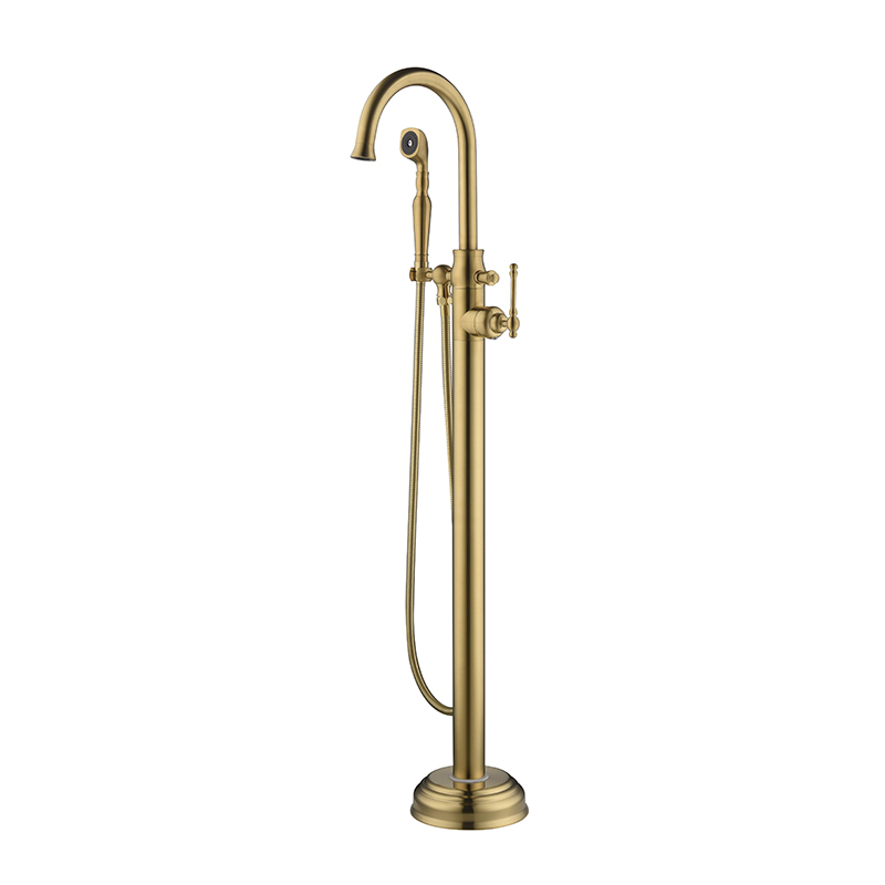 How A Freestanding Bathtub Faucet with Brushed Nickel Surface Finish Been Made?
