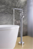 Floormounted Tub Bathroom Bathtub Faucet Stainless Steel Shower Water Mixer