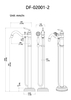 American Style Freestanding Bathtub Faucet Bath Tub Filler DF-02001-2