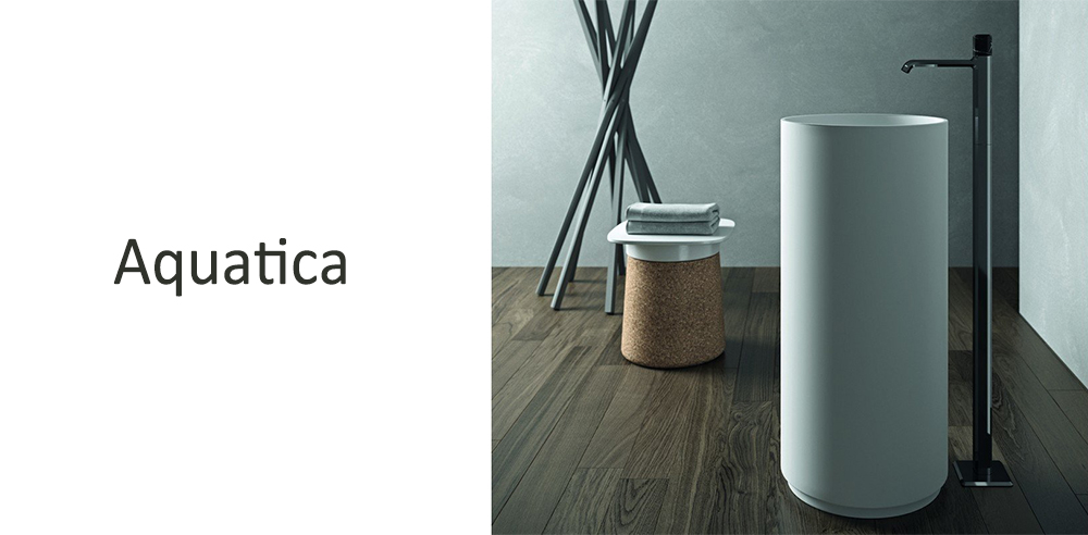 Aquatica floor mounted basin faucet