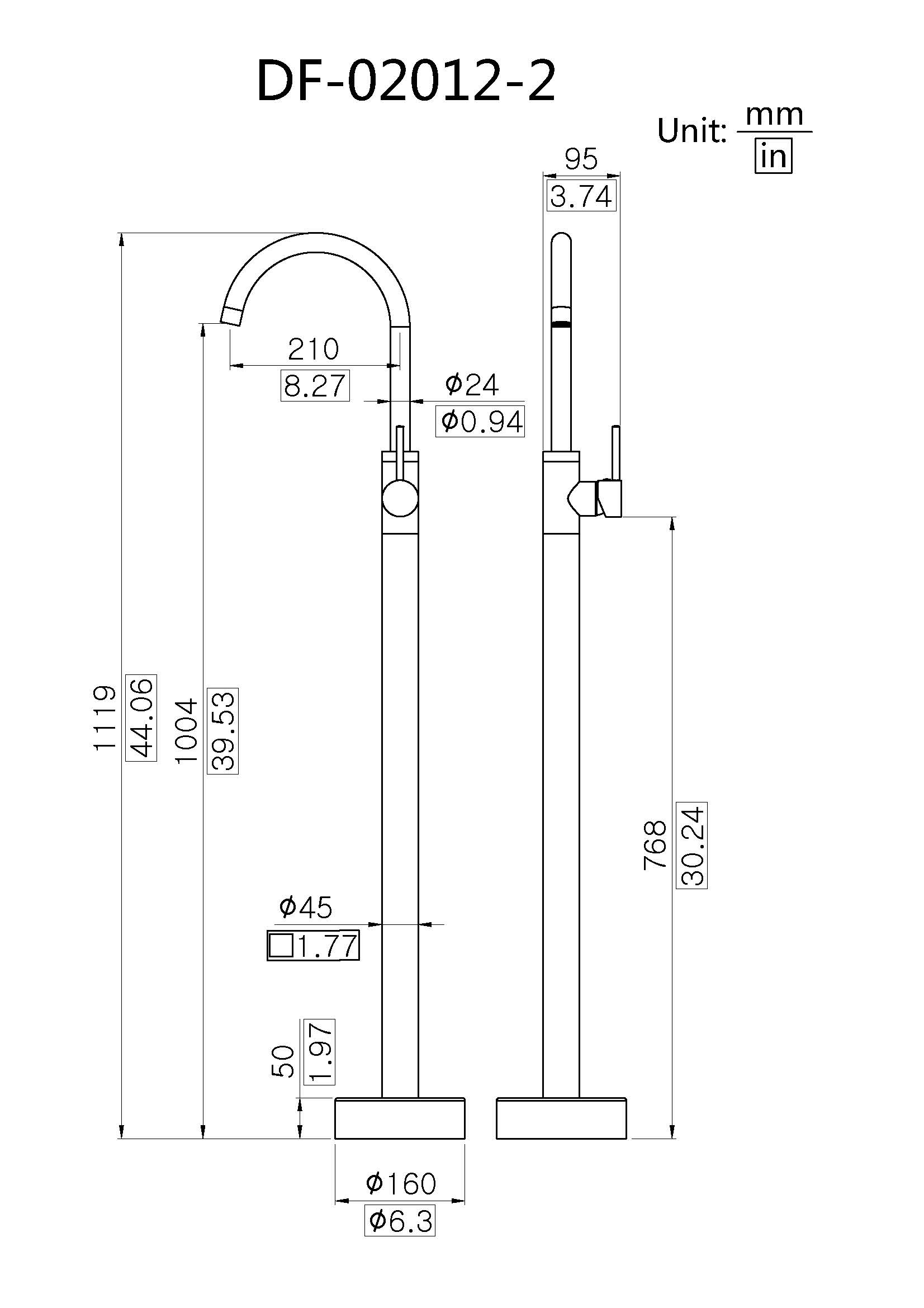 Pedestal Basin Faucet