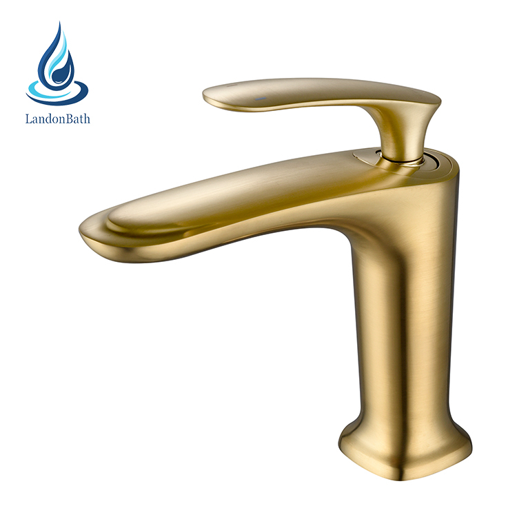 Australian standard gold-plated brass gold bathroom basin water mixers tapware faucet tap torneira dourada