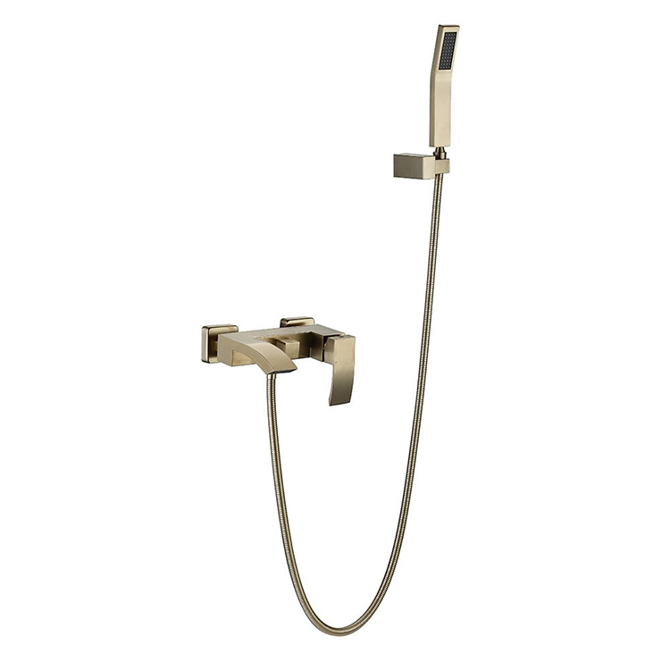Competitive Price Brass Small Size Exposed Wall Mounted Shower Bath Faucet