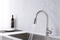 304 stainless steel wire drawing pull kitchen faucet, hot and cold sink faucet, telescopic cleaning kitchen tap