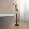Oil Rubbed Bronze ORB Freestanding Stand Bathroom Faucets Bathtub Mixer Tap with Shower Handheld