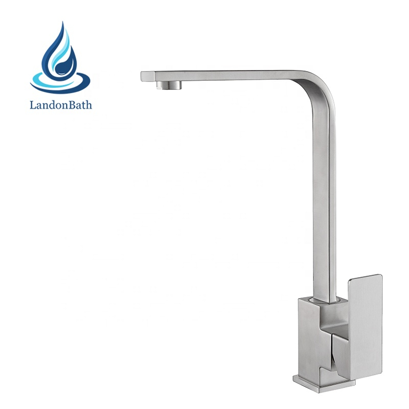 Stainless steel kitchen sink water faucet