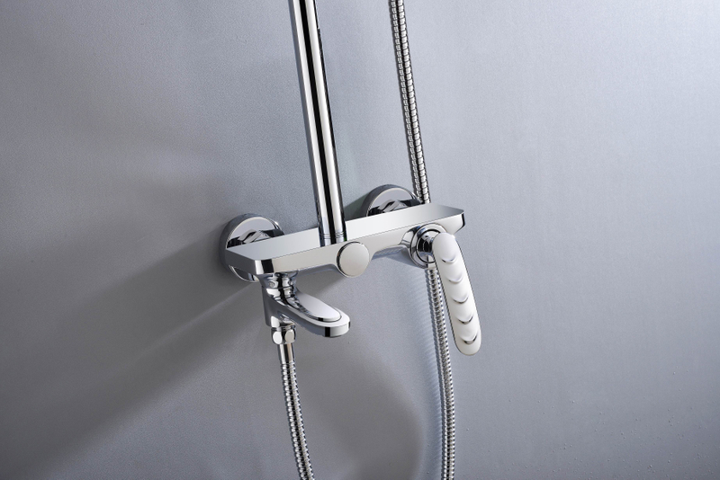 Chrome Wall Mounted Shower Bath Tub Faucet Tub Filler Brass Bathroom Bathtub Shower Faucets