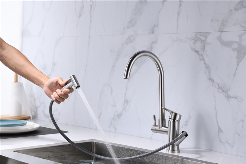 de acero inoxidable mezclador de cocina llaves de agua para cocina
