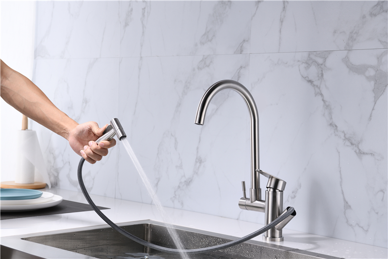 de acero inoxidable mezclador de cocina llaves de agua para cocina
