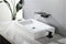 Bathroom Faucet 2 Holes Single Lever Hot And Cold Mixer Water Tap Deck Mount Handle Separate Basin Faucet