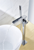 Tub Faucet Chrome Waterfall Spout For High Flow Rate Brass Bathroom Bathtub Shower Faucet