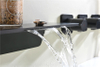 Wall Mounted Shower Mixers Water Fall Tap For Bathtub Faucets Conceal Hidden 5 Holes Bathroom Mixer Faucet Concealed Bath
