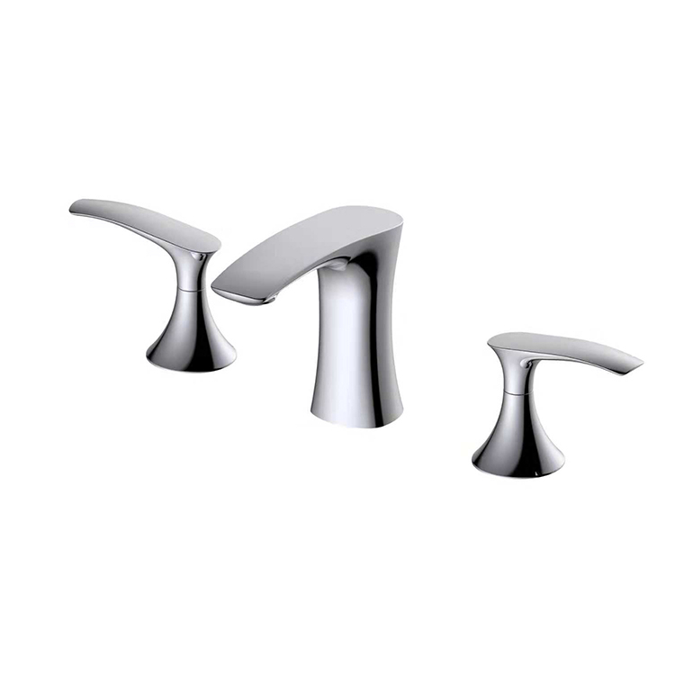 Bathroom 3 Holes cUPC Brass Deck Mounted Basin Tap