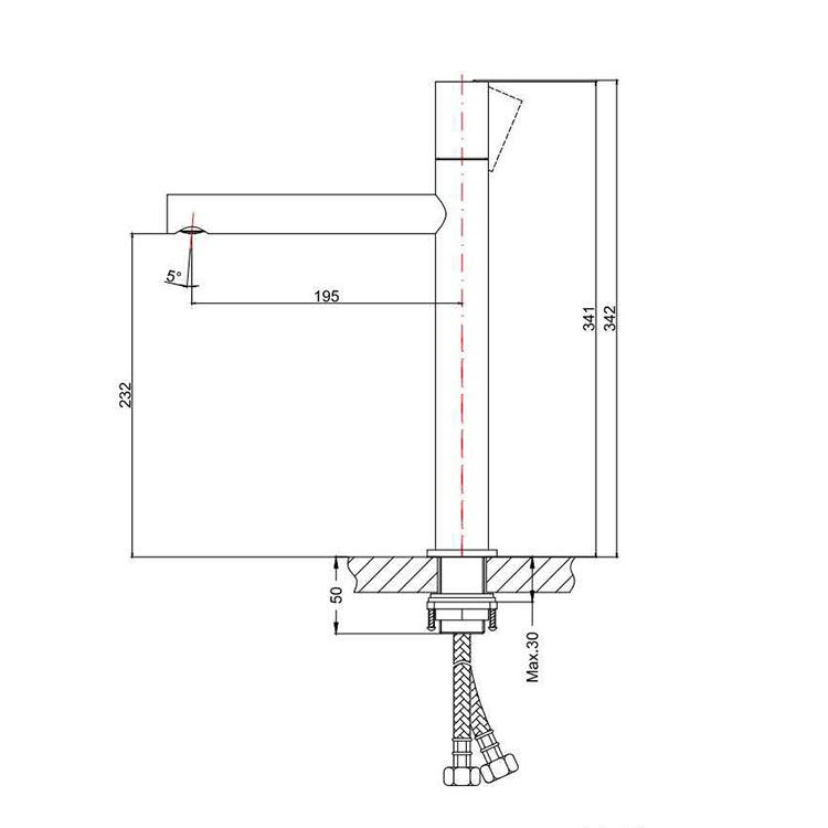 China Sanitary Ware Tall Body Hot Selling Saving Water Modern Basin Faucet Water Tap Design