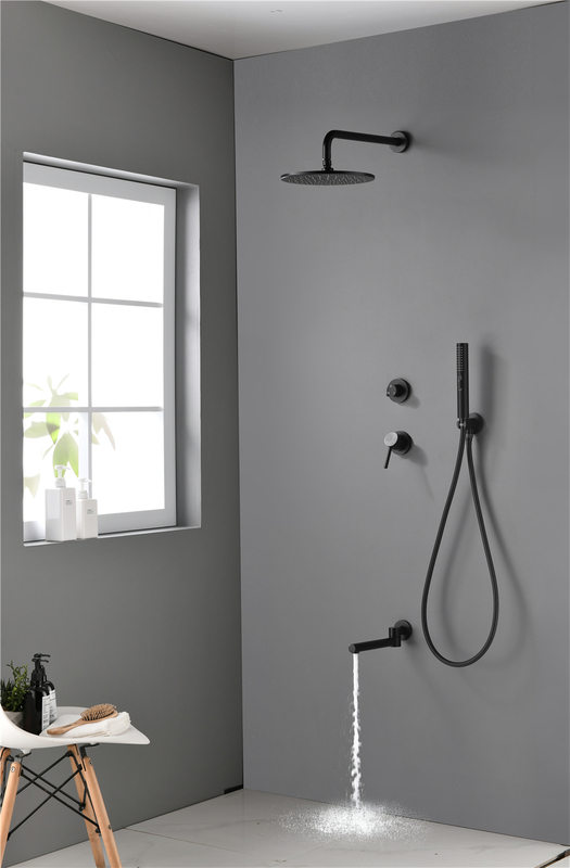 Wholesale Bathroom Concealed Installation Hand Held Rain Shower Head Faucet Set