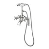 Brushed Deck Mounted Bathroom Shower Bathtub Bath Mixer Tap