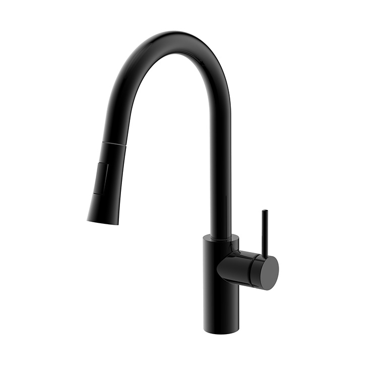 Lead Free 304 Stainless Steel Water Tap Single Lever Pull Down Sprayer Kitchen Faucet Brushed Nickel Kitchen Tap Sink Faucet