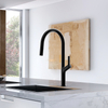 Modern Design Matte Black Kitchen Sink Tap with Pull Down Sprayer 304 Stainless Steel Kitchen Faucet