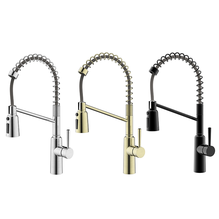 OEM ODM Design Customized Stainless Steel 304 Pull Down Sink Tap Mixer Pull Out Kitchen Faucet