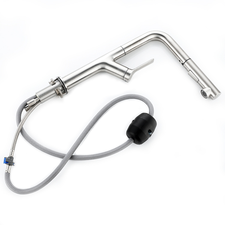 China Hot Sale High Quality Single Lever Pull Out Sprayer Kitchen Taps SUS 304 Sink Faucet Kitchen Faucet