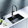 SS Kitchen Pull Down Faucet Green Product Fashion Style Brushed Finishing Kitchen Faucet Matte Black
