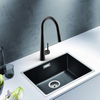 Faucet Matte Black Hot And Cold Water Single Handle Sink Tap Pull Down Spray Kitchen Faucet