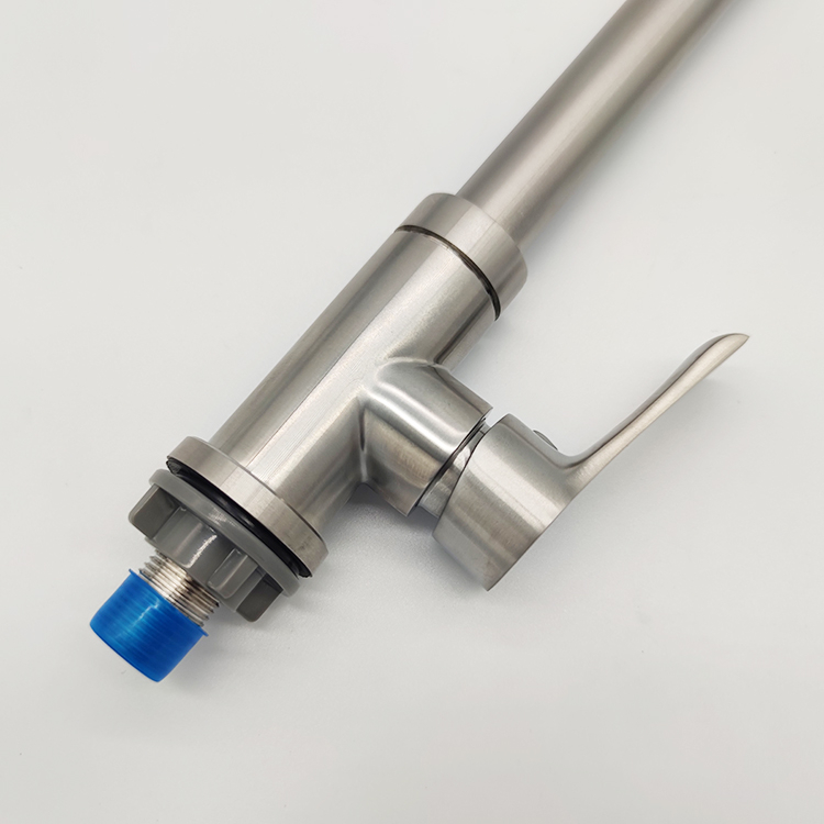 304 Stainless Steel Contemporary Style Single Cold Water Tap Kitchen Sink Faucet