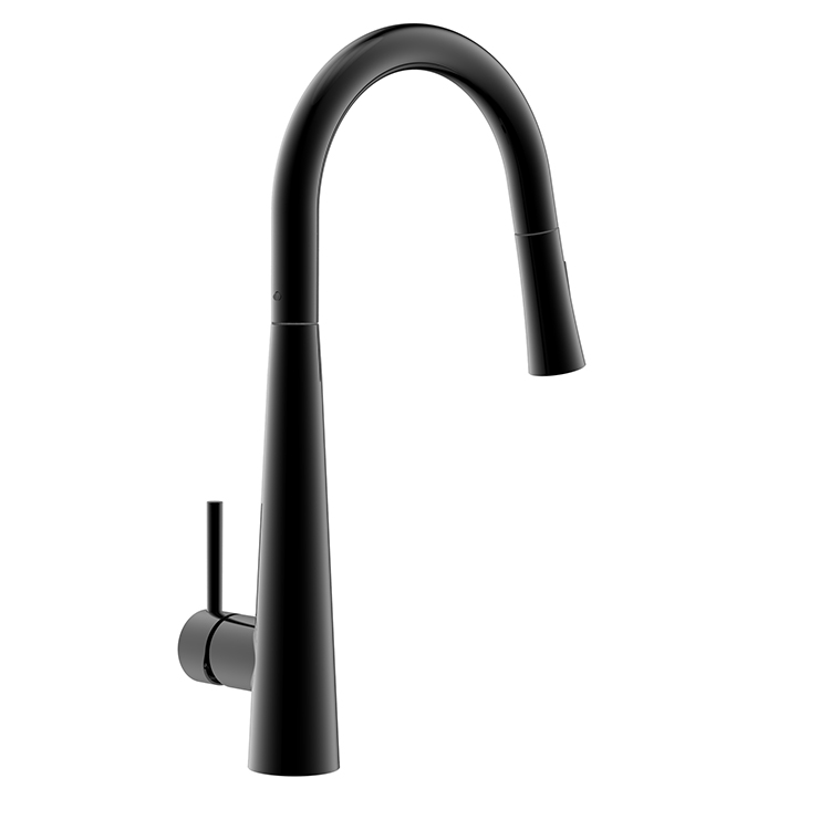 Single Handle Matte Black Faucet 304 Pull Down Kitchen Faucet Hot Cold Water Kitchen Sink Mixer Taps