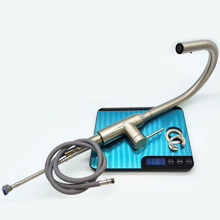 Professional 304 Stainless Steel Kitchen Faucet One Handle Pull Down Faucet for Kitchen Sink with Concealed 2 Functions Sprayer