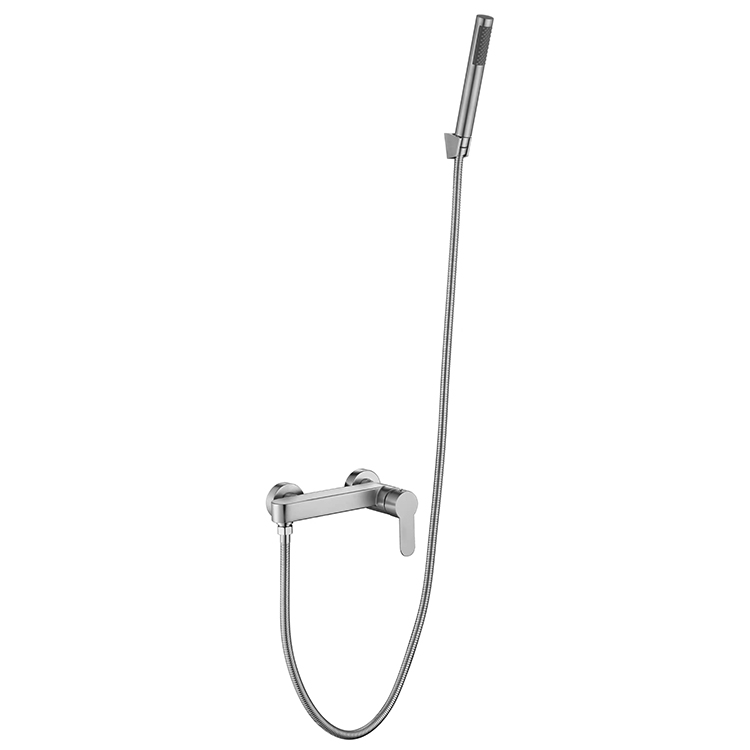 Brushed Finish Bath Shower Faucet Set Bathtub Mixer Single Handle Shower Mixer Whole Set