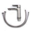 Top Selling Hot Cold Single Handle Water Bathroom Basin Sink Faucet 304 Stainless Steel Brushed Basin Faucet Mixer