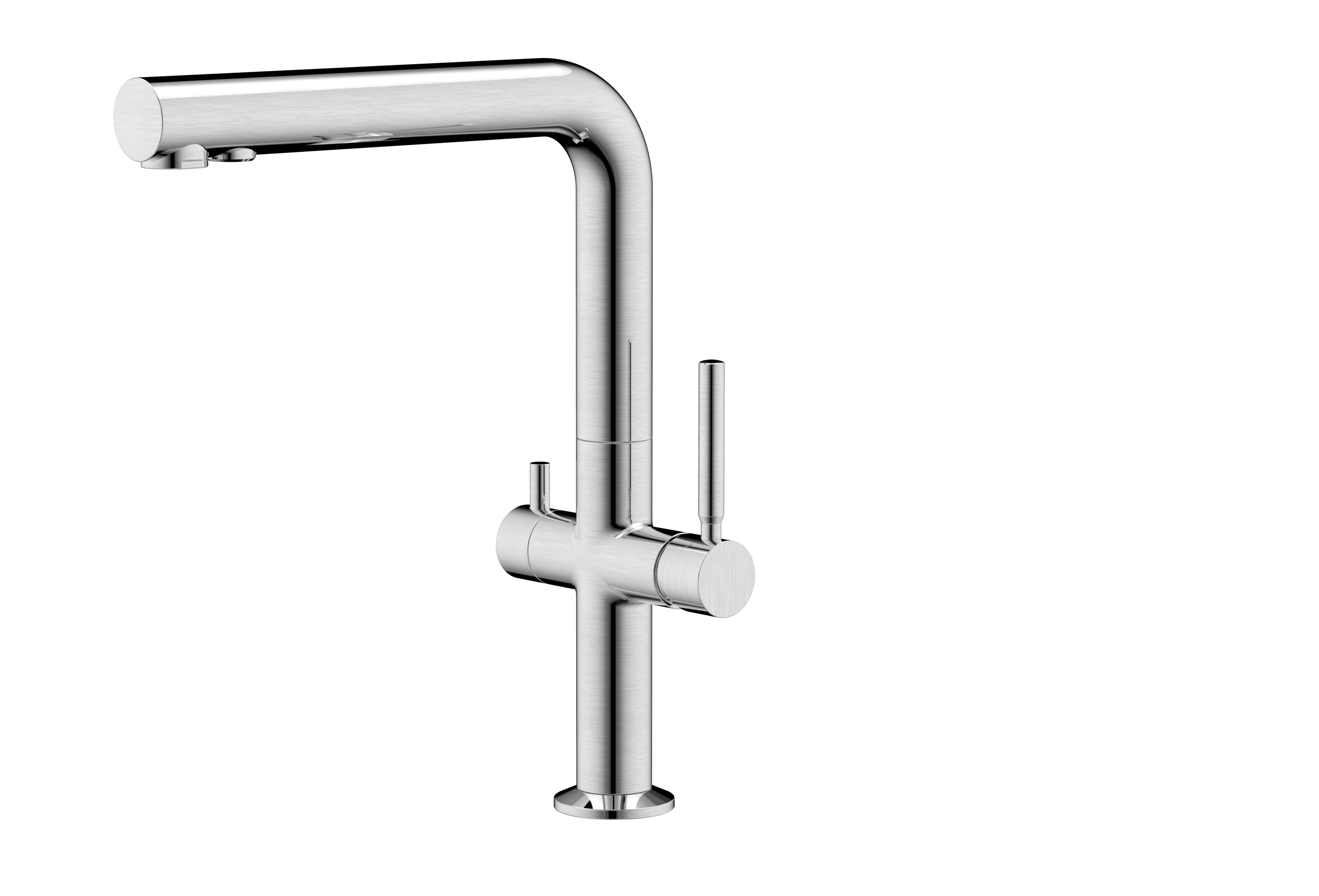 Stainless Steel 304 3-way Filter Water Drinking Water Kitchen Sink Faucet Mixer