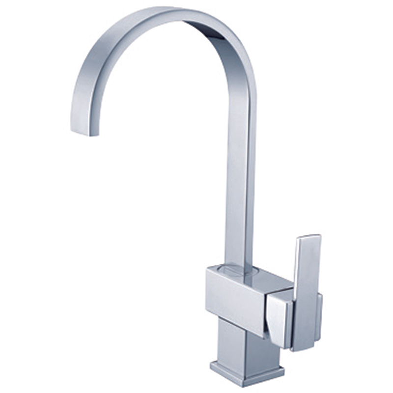Flat Goose Neck Kitchen Faucet Mixer DF-03204-3