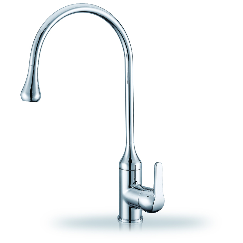 Single Handle Water Drop Design Kitchen Faucet 1301001