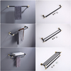 Rose Gold Black Bathroom Accessories Set Paper Holder Towel Rail 623Series