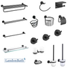Brushed Gold Bathroom Accessories Set Paper Holder Towel Rail 70Series