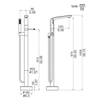 Brass Classic Design Freestanding Bathtub Faucet DF-02101-2