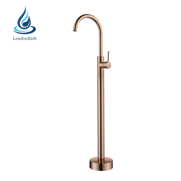 Rose Gold Freestanding Bathtub Faucets 