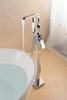 Brass Designed Square Floorstanding Bath Filler Faucet DF-02018-2