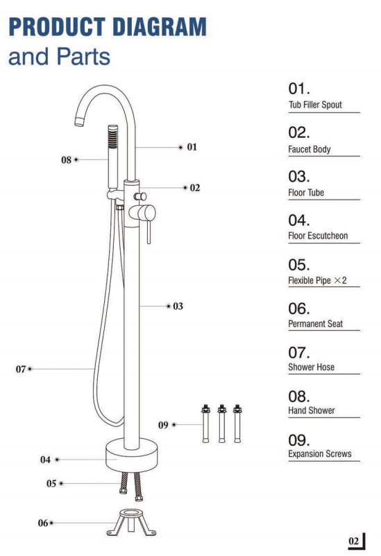 Mixer Shower Bathtub Faucet