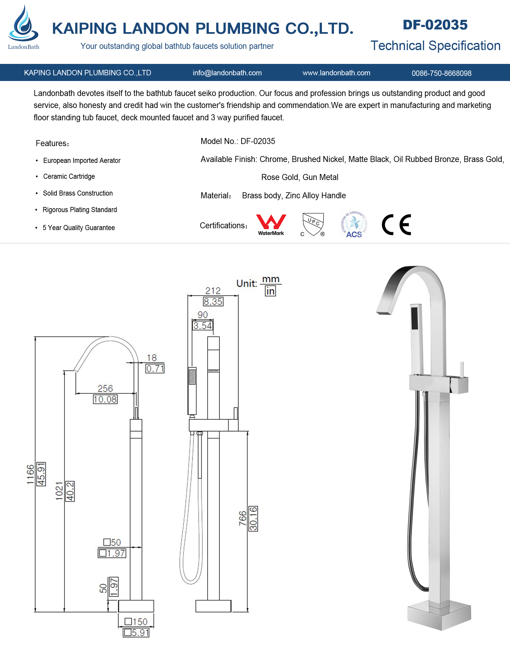 Bathroom Bathtub Faucet
