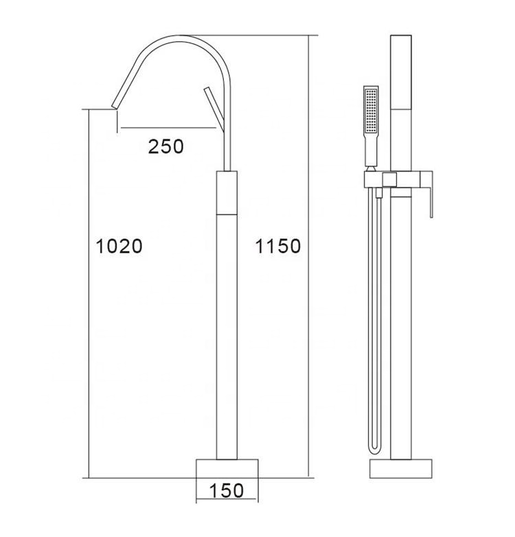 Bathtub Faucet Adaptor Matte Freestand Painted Standalone Tubs Stand Mixer By Factory Tap Thermostat Rv Tub Diverter Factori