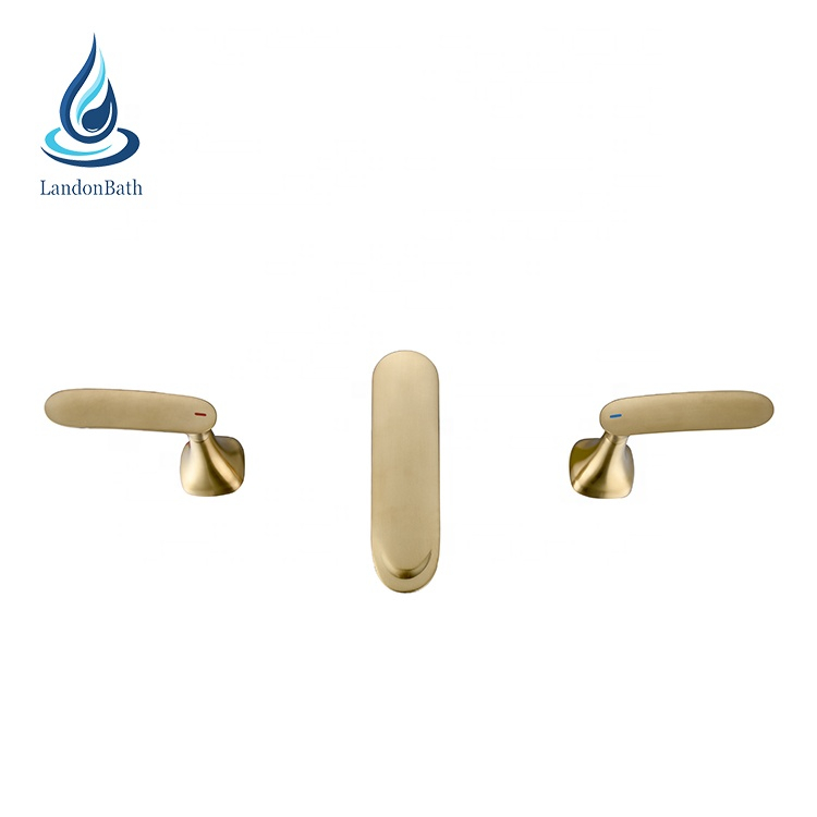 Two-Handle Deck Mounted Modern Roman Tub Faucet